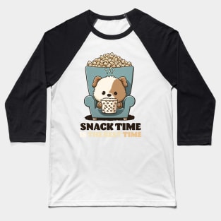 Snack Time is the BEST Time Baseball T-Shirt